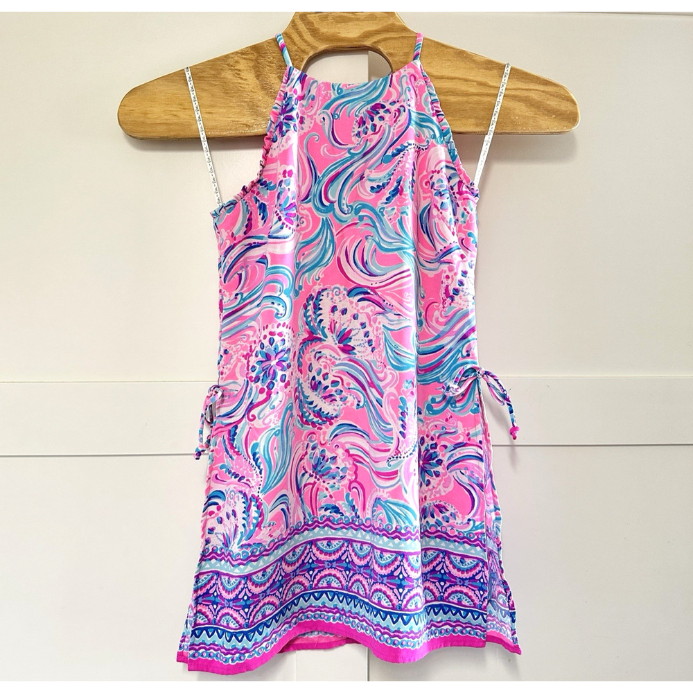 Lilly Pulitzer Pink and Blue Swirl Romper